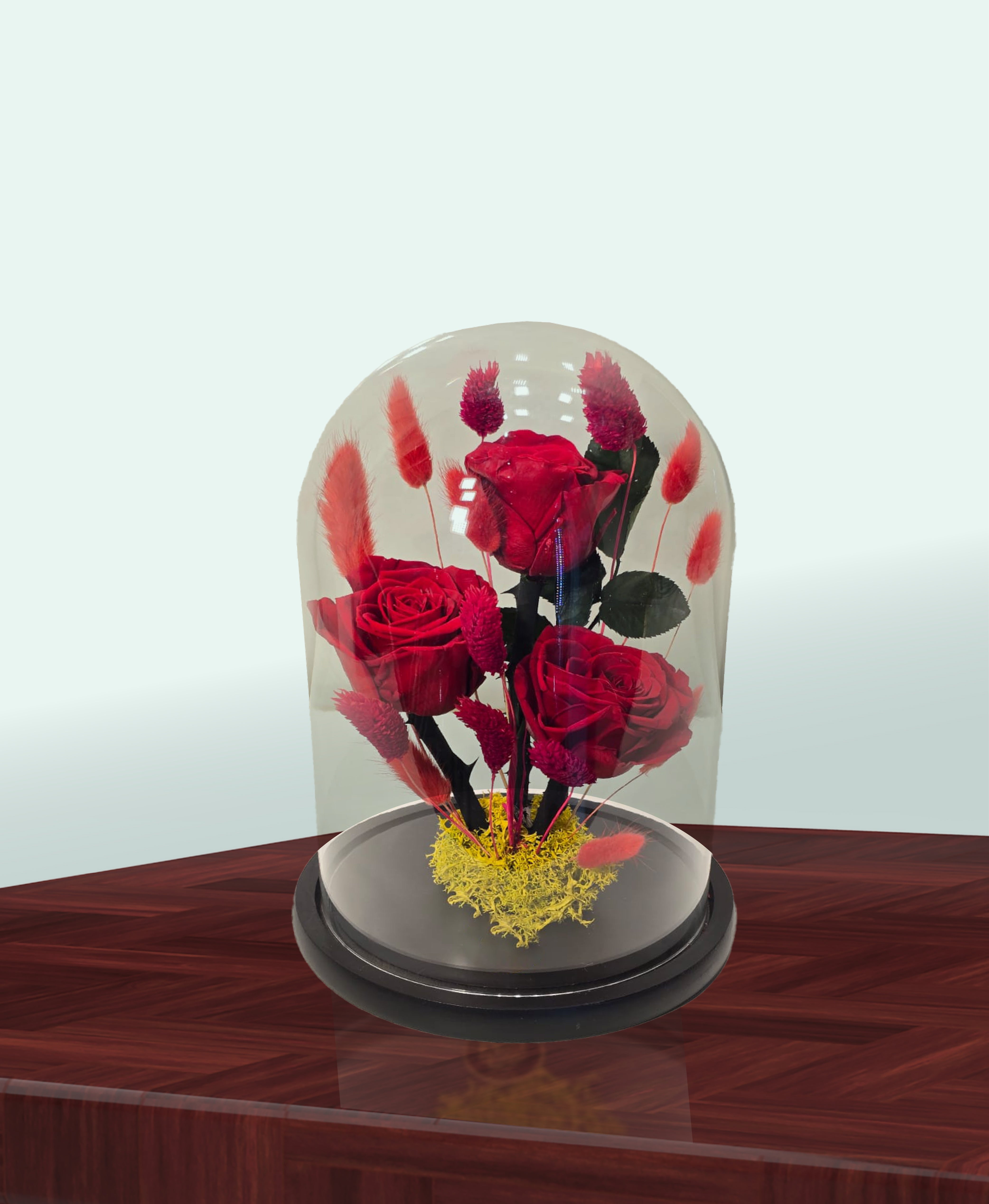 Elegant Preserved Rose Dome