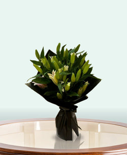Midnight Elegance Lily Bouquet