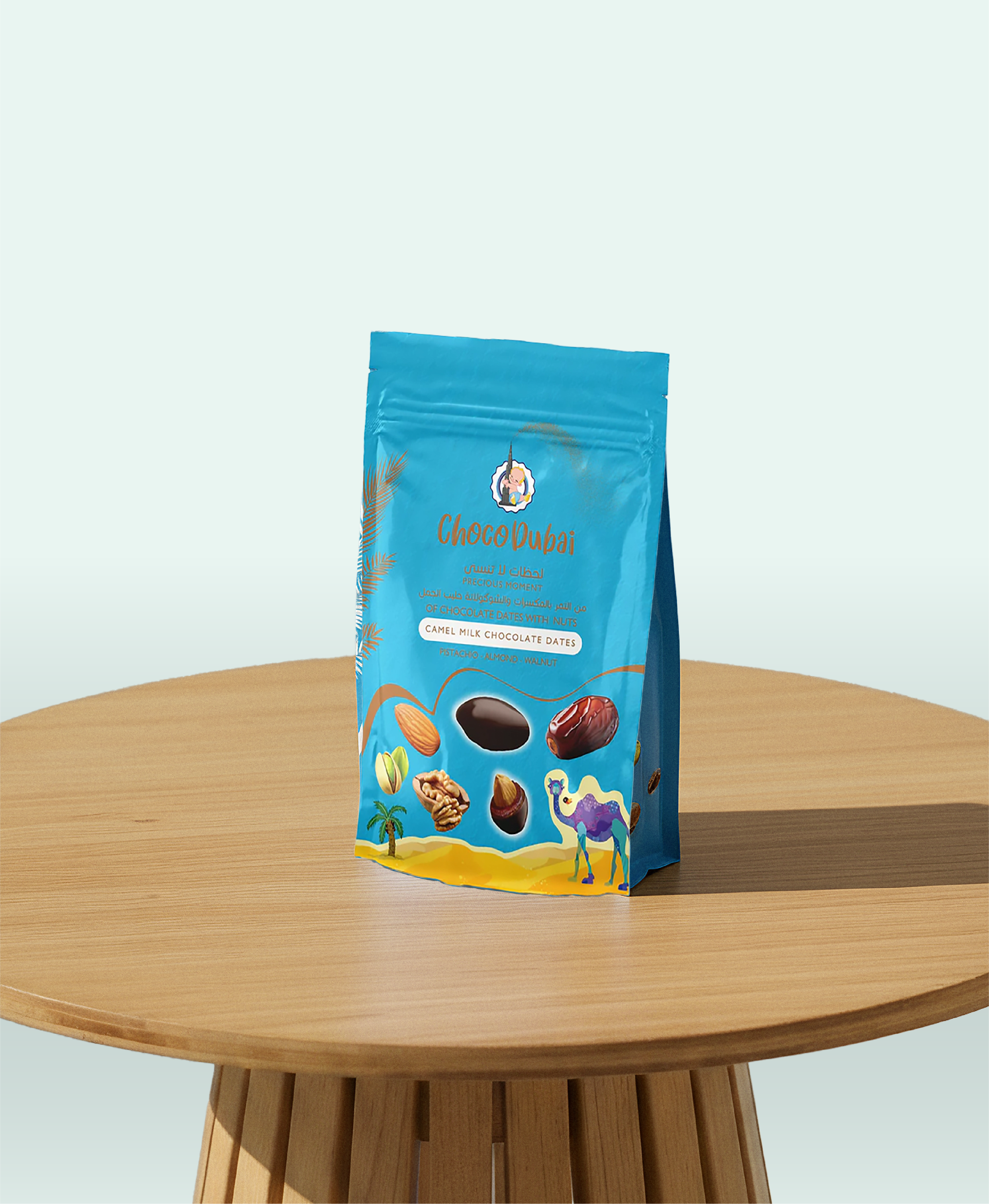 Camel Milk Chocolate Dates Stuffed With Nuts