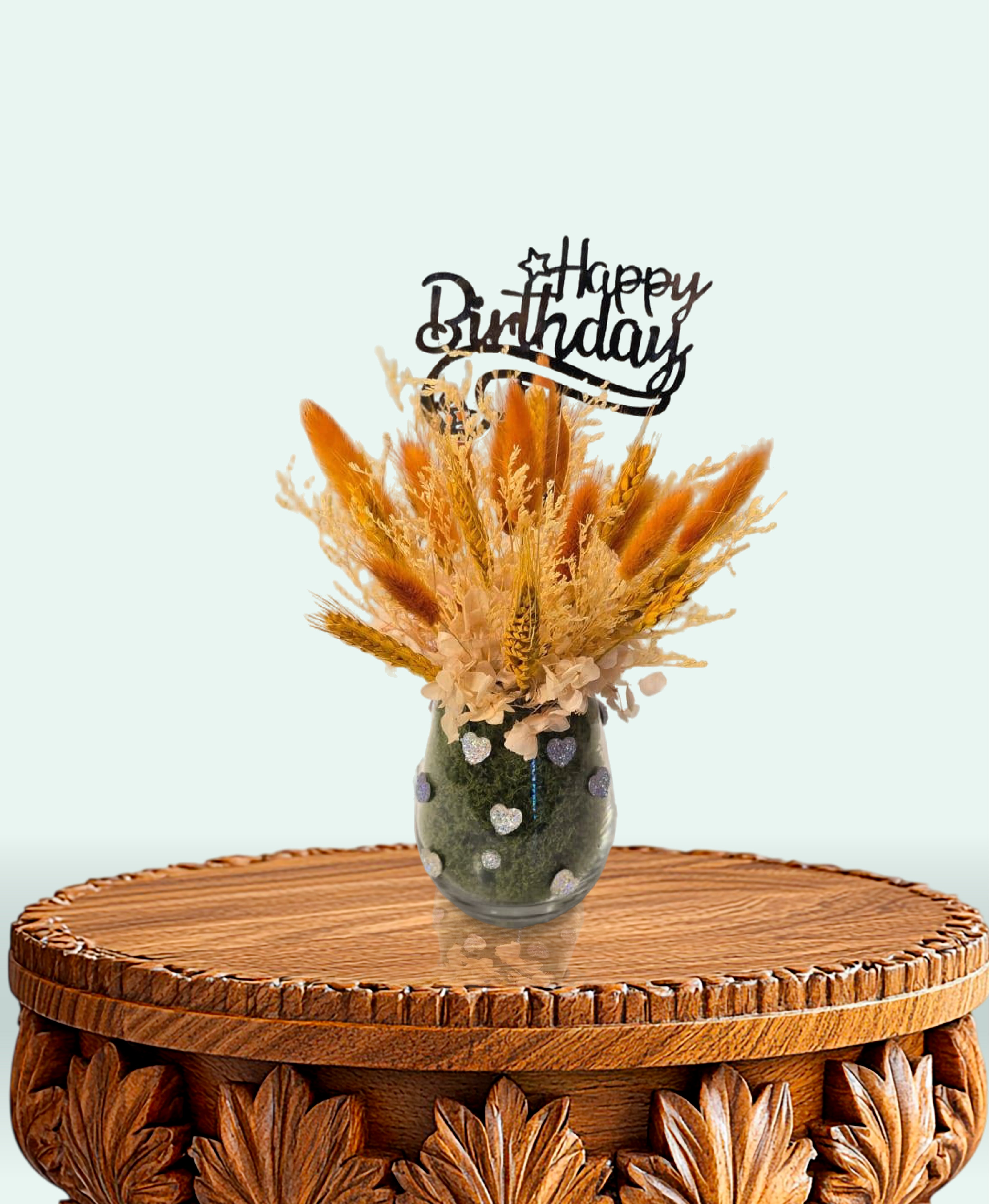 Amber Fields Birthday Vase