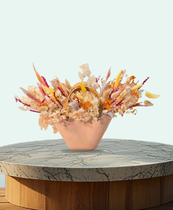 Peach Meadow Dried Bloom Tote