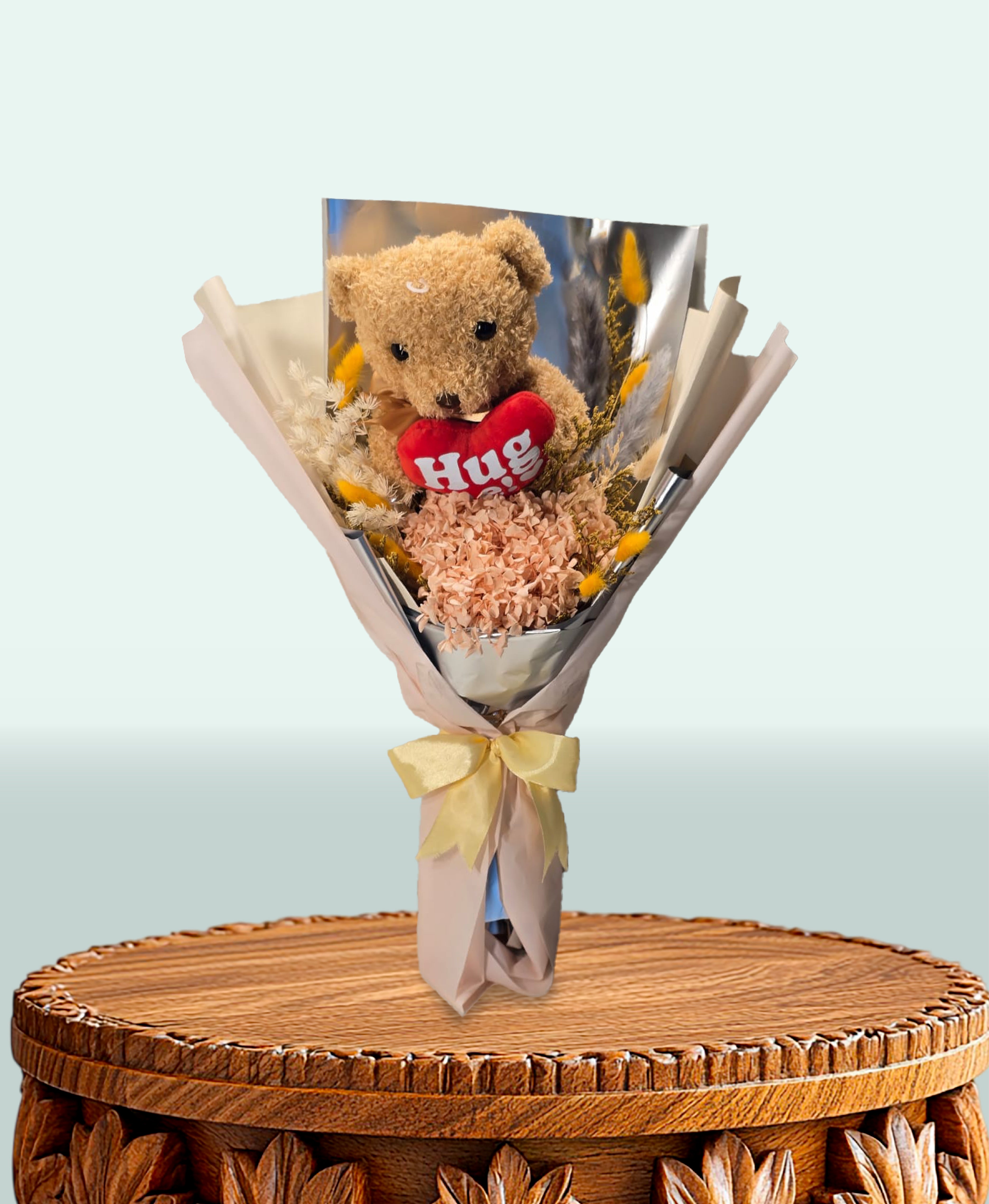 Teddy Hug Dried Bloom Bouquet