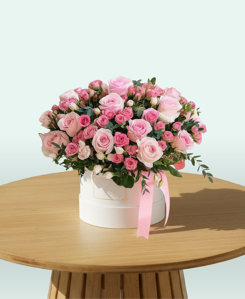 Blushing Beauty Rose Box