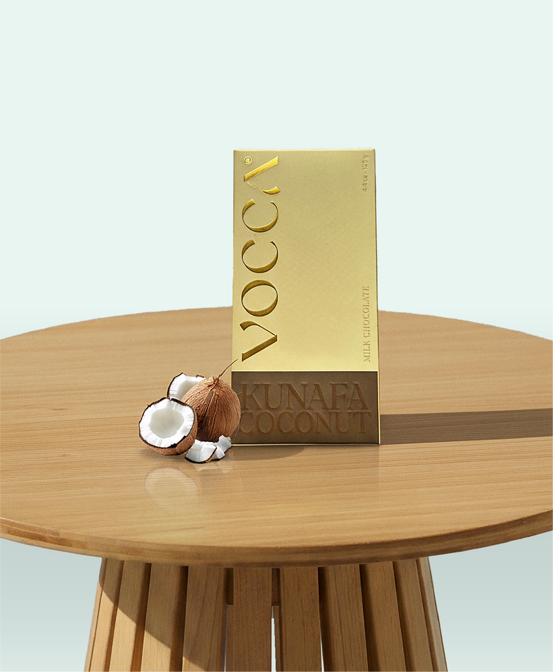 Coconut Kunafa In  Milk Chocolate